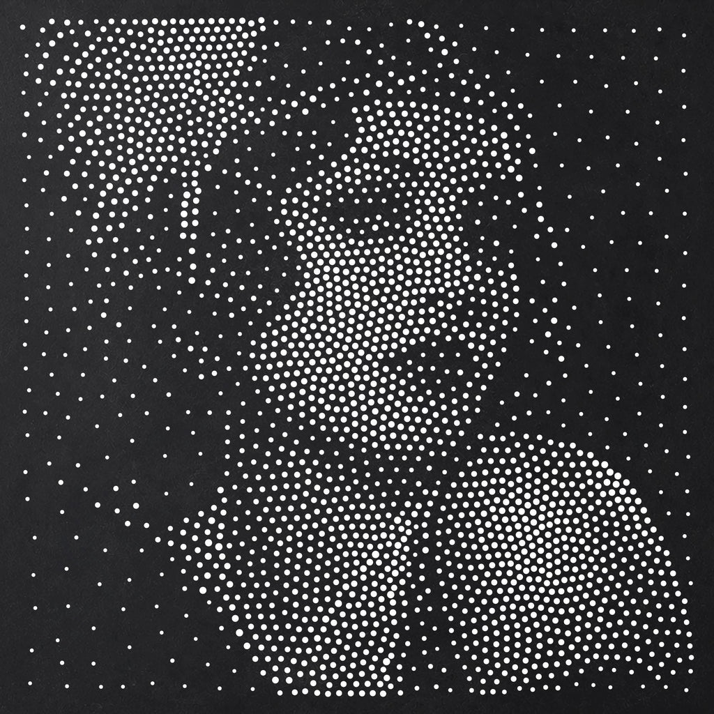 Flapper Portrait Stipple Art Stencil | Realistic Mylar Plastic Craft Stencil (Large - 300mm / 12" approx)