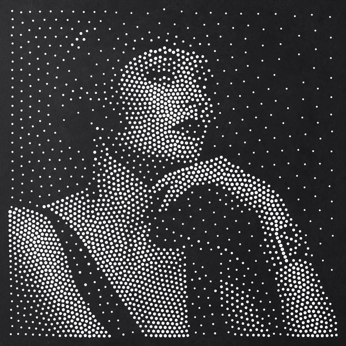 Art Deco Lady Portrait Stipple Art Stencil | Realistic Mylar Plastic Craft Stencil (Large - 300mm / 12" approx)