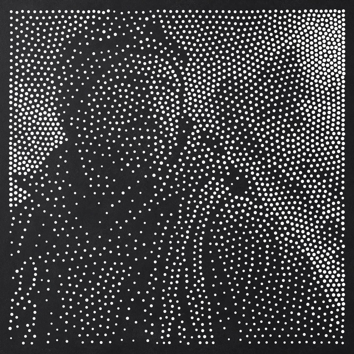 Mountaineer Portrait Stipple Art Stencil | Realistic Mylar Plastic Craft Stencil (Large - 300mm / 12" approx)