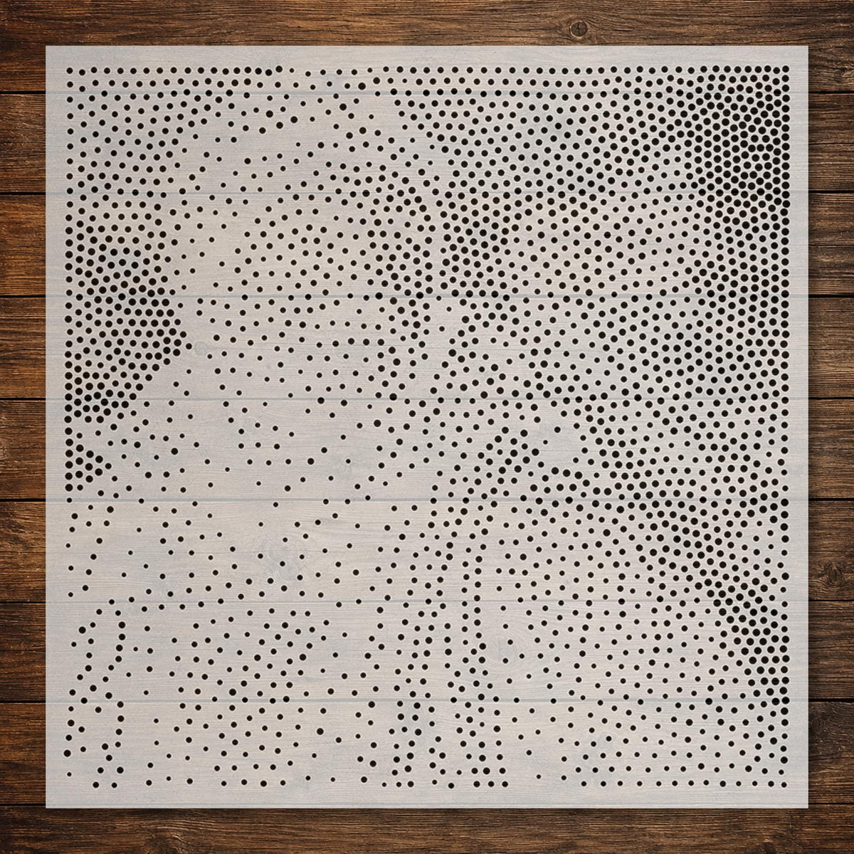 Mountaineer Portrait Stipple Art Stencil | Realistic Mylar Plastic Craft Stencil (Large - 300mm / 12" approx)