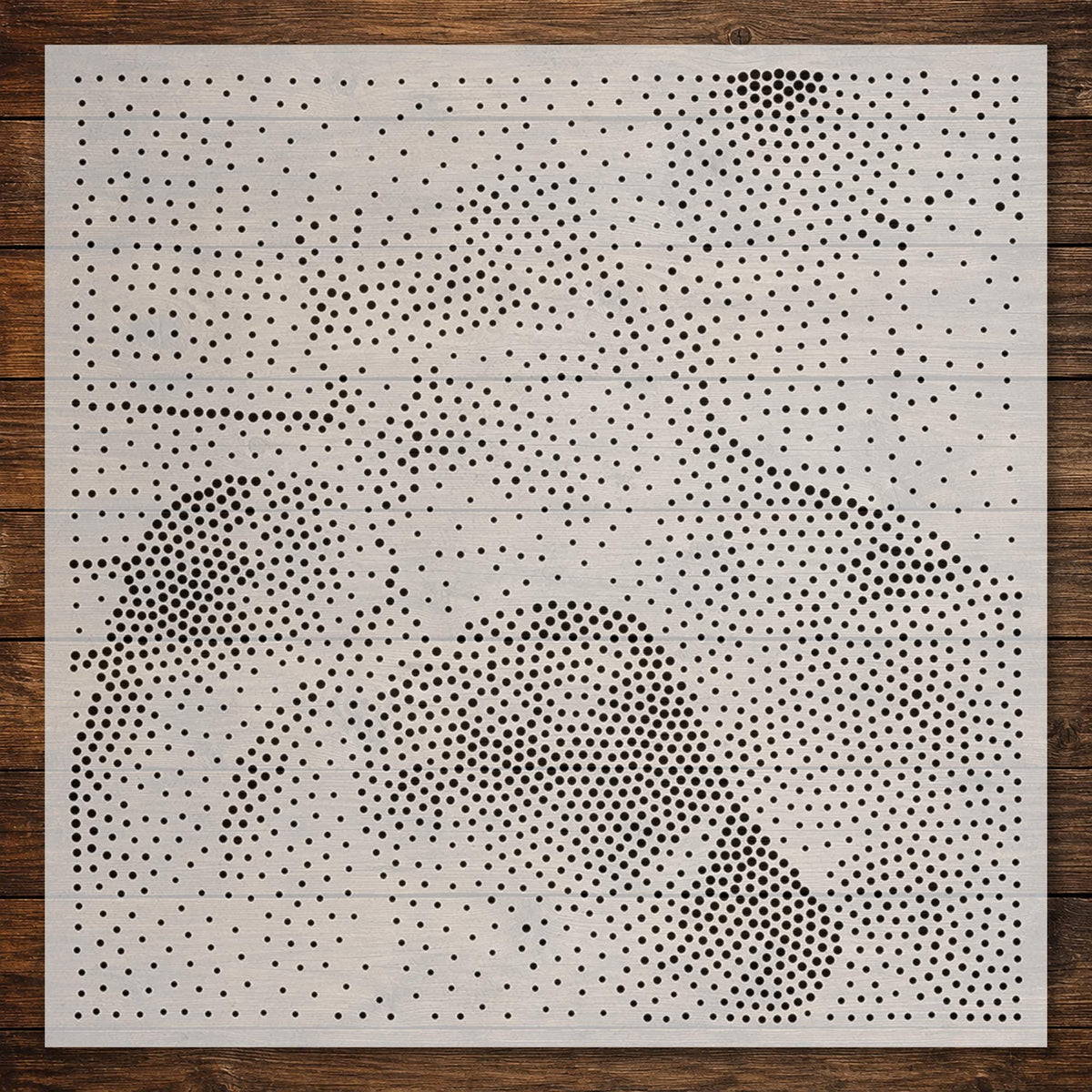 Bare Knuckle Boxer Stipple Art Stencil | Realistic Mylar Plastic Craft Stencil (Large - 300mm / 12" approx)