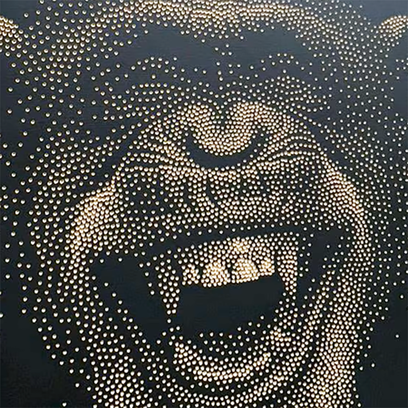 Chimp Stipple Art Dot Painting